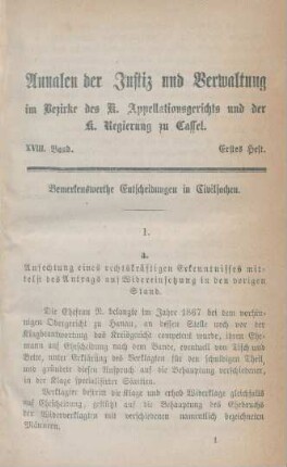 Erstes Heft-Viertes Heft