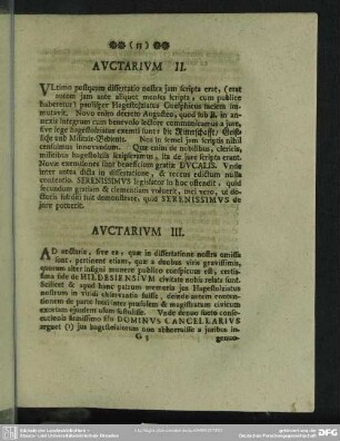 Auctarium III.