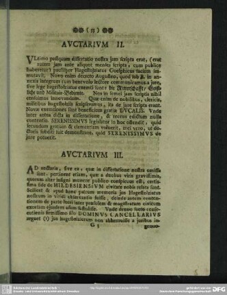 Auctarium III.
