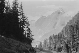 Bergmassiv : Tal zwischen Bergmassiven.
