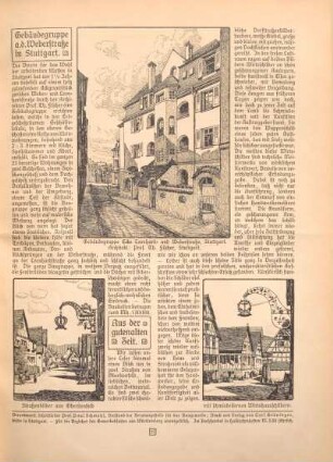 Gebäudegruppe a. d. Weberstraße in Stuttgart