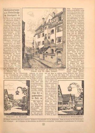 Gebäudegruppe a. d. Weberstraße in Stuttgart
