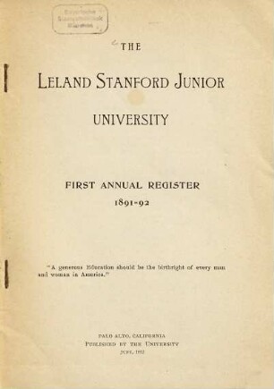 Annual register. 1. 1891/92 (1892)