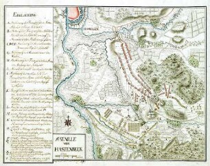 WHK 24 Deutscher Siebenjähriger Krieg 1756-1763: Plan der Schlacht bei Hastenbeck, 26. Juli 1757