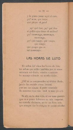 Las horas de luto