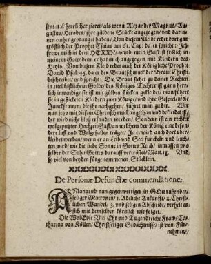 De Personae Defunctae commendatione