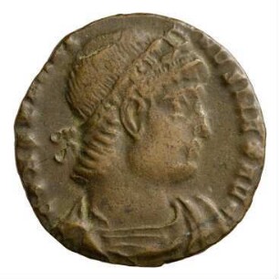 Münze, Follis, Aes 4, 330 - 333 n. Chr.