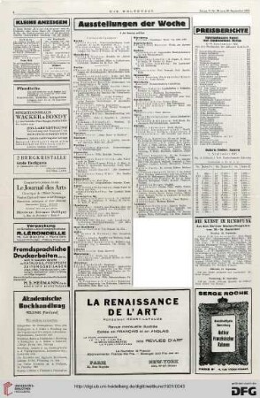 Nr. 38 (20. Sep. 1931), S. 4: Preisberichte