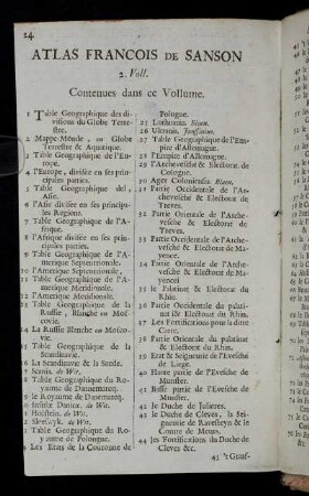 Atlas francois de Sanson