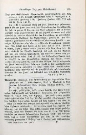 129 [Rezension] Texte zum Gottesbeweis