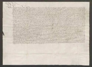 Schuldbrief des Bischofs Ludwig von Speyer gegenüber dem Thomas-Stift zu Straßburg über 3100 Gulden zu 4 Prozent.