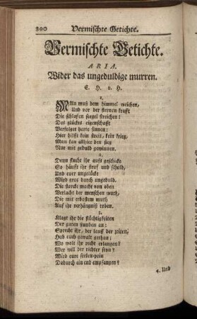 Vermischte Getichte.