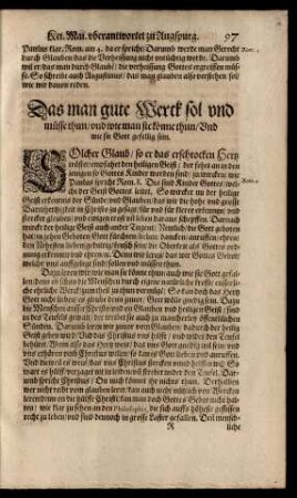 Das man gute Werck sol und müsse thun ...