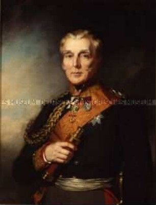 General-Feldmarschall Arthur Wellesley Herzog von Wellington (1769-1852) in preußischer Generalsuniform