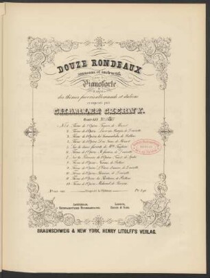No. 3: Thème de l'opéra: la Sonnambula, de Bellini : oeuv. 618 no. 3