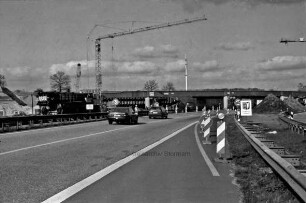 Bundesautobahn 1: Kreuz Hamburg-Ost: Baustelle: Neubau der Brückenüberführung der Bundesautobahn 24