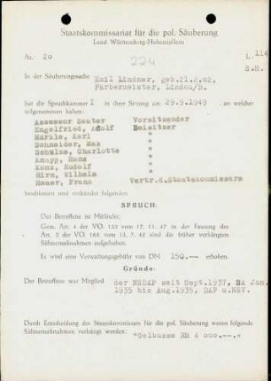 Lindner, Emil