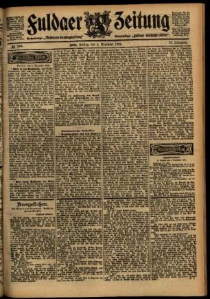 Ausgabe vom Freitag, den 04. November 1904.