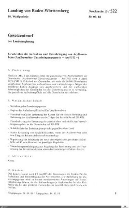 Asylbewerber-Unterbringungsgesetz