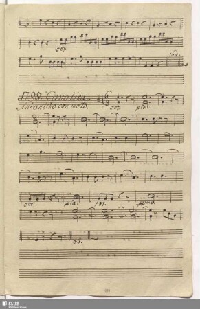 1798. Cavatina: Lilla mia dove sei / Martín y Soler, V.