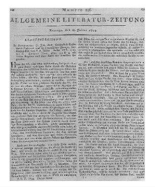 Efterretninger om udenlansk Literatur. Bd. 1-2. Kopenhagen: Heins 1792