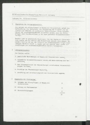 Lehrgang 03: Arzneimittellehre