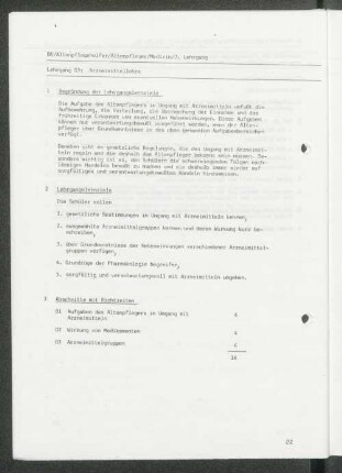 Lehrgang 03: Arzneimittellehre