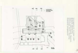 Rathaus Emsdetten (Diplomarbeit bei Peter Poelzig): Grundriss Erdgeschoss 1:200