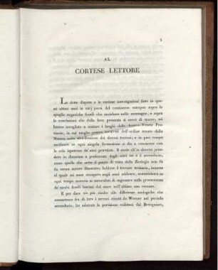 Al Cortese Lettore