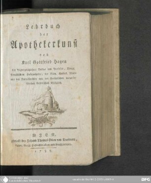 Lehrbuch der Apothekerkunst