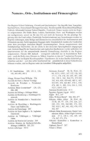 Namens-, Orts-, Institutionen- und Firmenregister