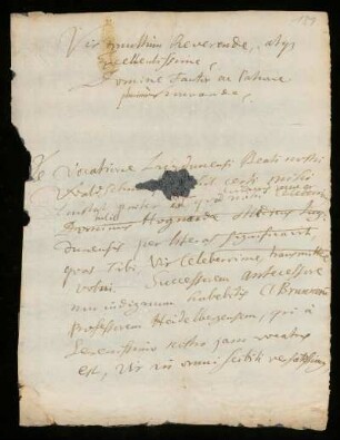 Brief von Johann Dolaeus an Unbekannt