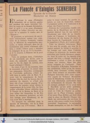 La Fiancée d'Eulogius Schneider.