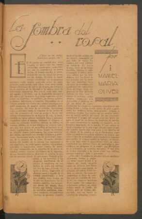 La sombra del rosal : ("Este es un cuento fantástico, amada mía.") - Ilustró Muller