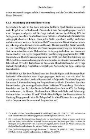 67, 4.1.2 Ausbildung und beruflicher Status