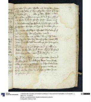 Schneidermusterbuch: Käysserliche Freyhaitten d schneyder [...]