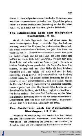Nach Orschweier, Kenzingen, Herbolzheim, Kenzingen, Riegel nach Emmendingen