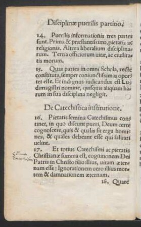 De Catechistica institutione.