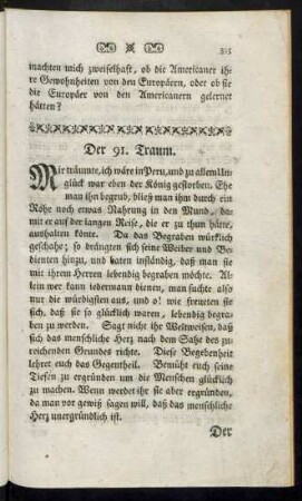 Der 91. Traum. - Der 100. Traum.