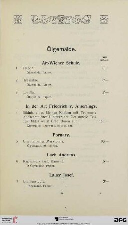 Ölgemälde (Nr. 1-16)