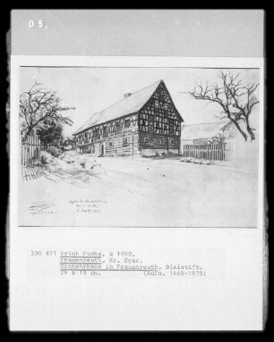 Einkehrhaus in Frauenreuth (Kreis Eger)