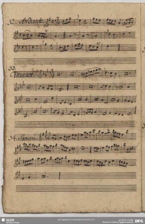 33. Anonymus, Menuette, Es-Dur