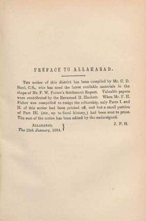 Preface to Allahabad