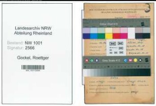 Entnazifizierung Roettger Gockel, geb. 02.09.1906 (Schlosser)