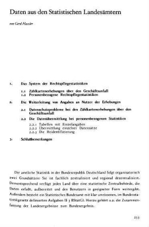 253-260, Daten aus den Statistischen Landesämtern