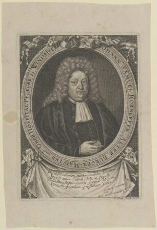 Bildnis des Iohann Samuel Korneffer