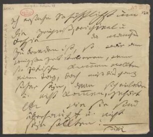 Brief an Anton Schindler : o.D. [Herbst 1824, ermittelt]