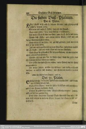 Die sieben Buß-Psalmen