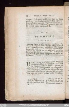 Tit. III. De Rescriptis.