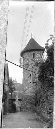 Gengenbach Stadtbefestigung Schwedenturm - Außenansicht
